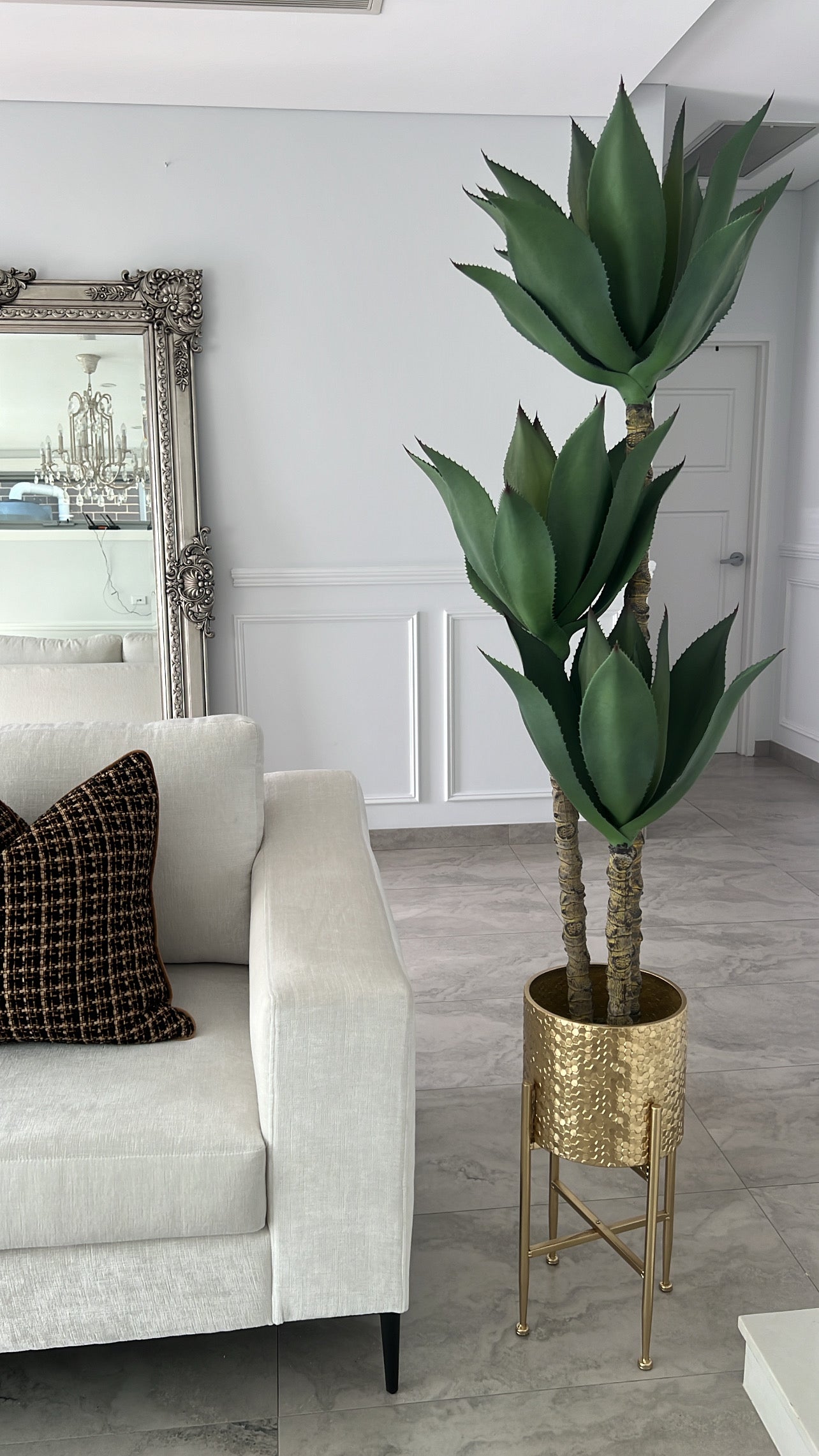 Agave succulent green artificial plant tree - Luscious Homewares