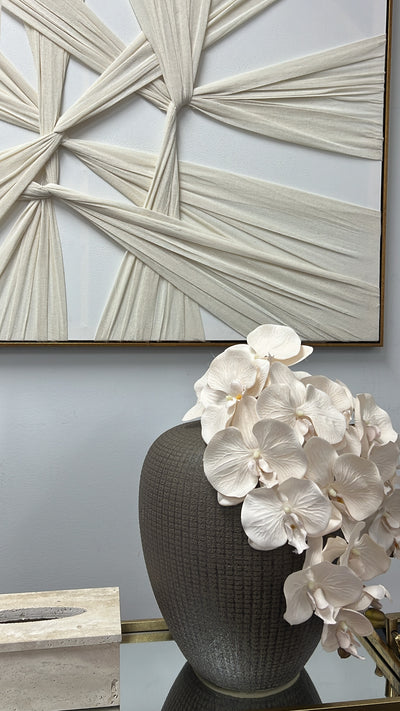 Kalena brown hand made ceramic vase - Luscious Homewares