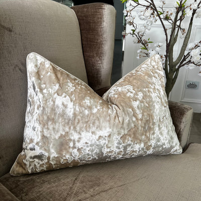 Limited edition Majestical velvet textured cushion - Luscious Homewares