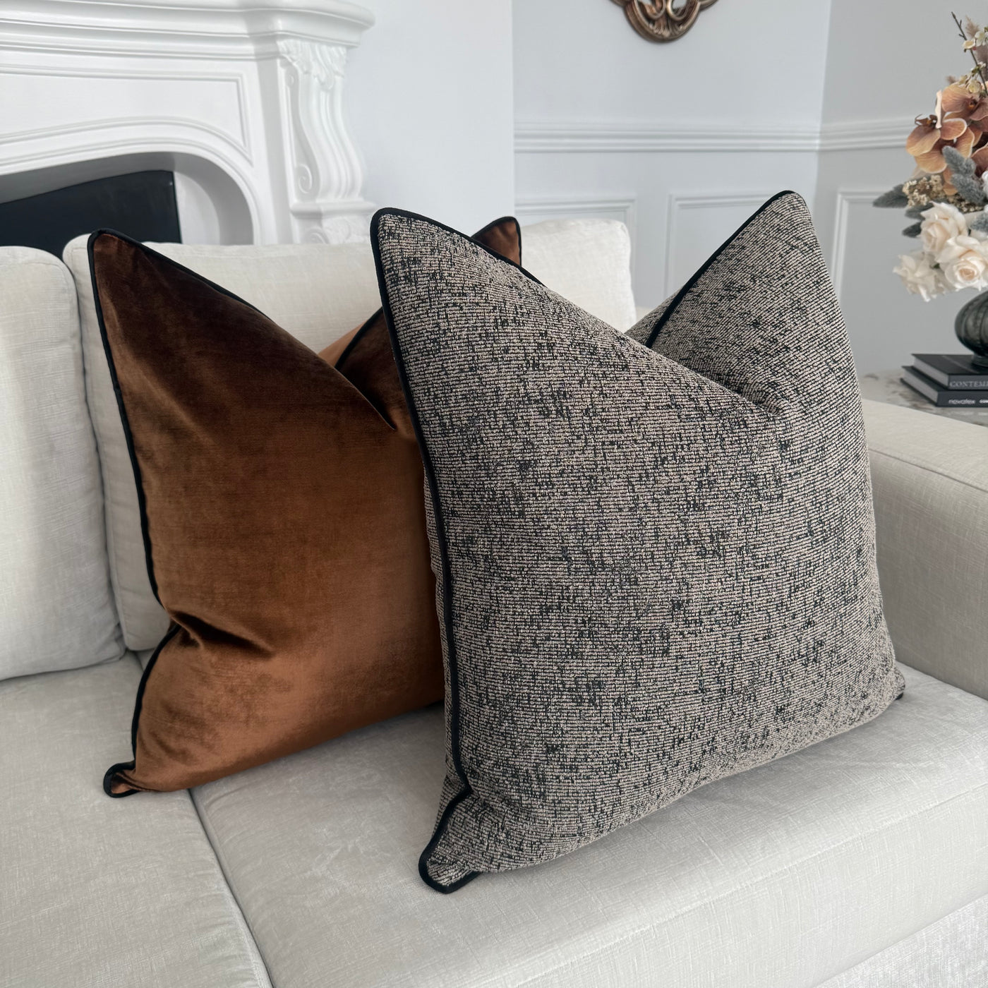 Royal luxe caramel cushion - Luscious Homewares