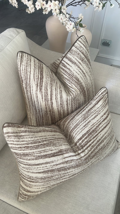 Nutmeg boucle cushion - Luscious Homewares