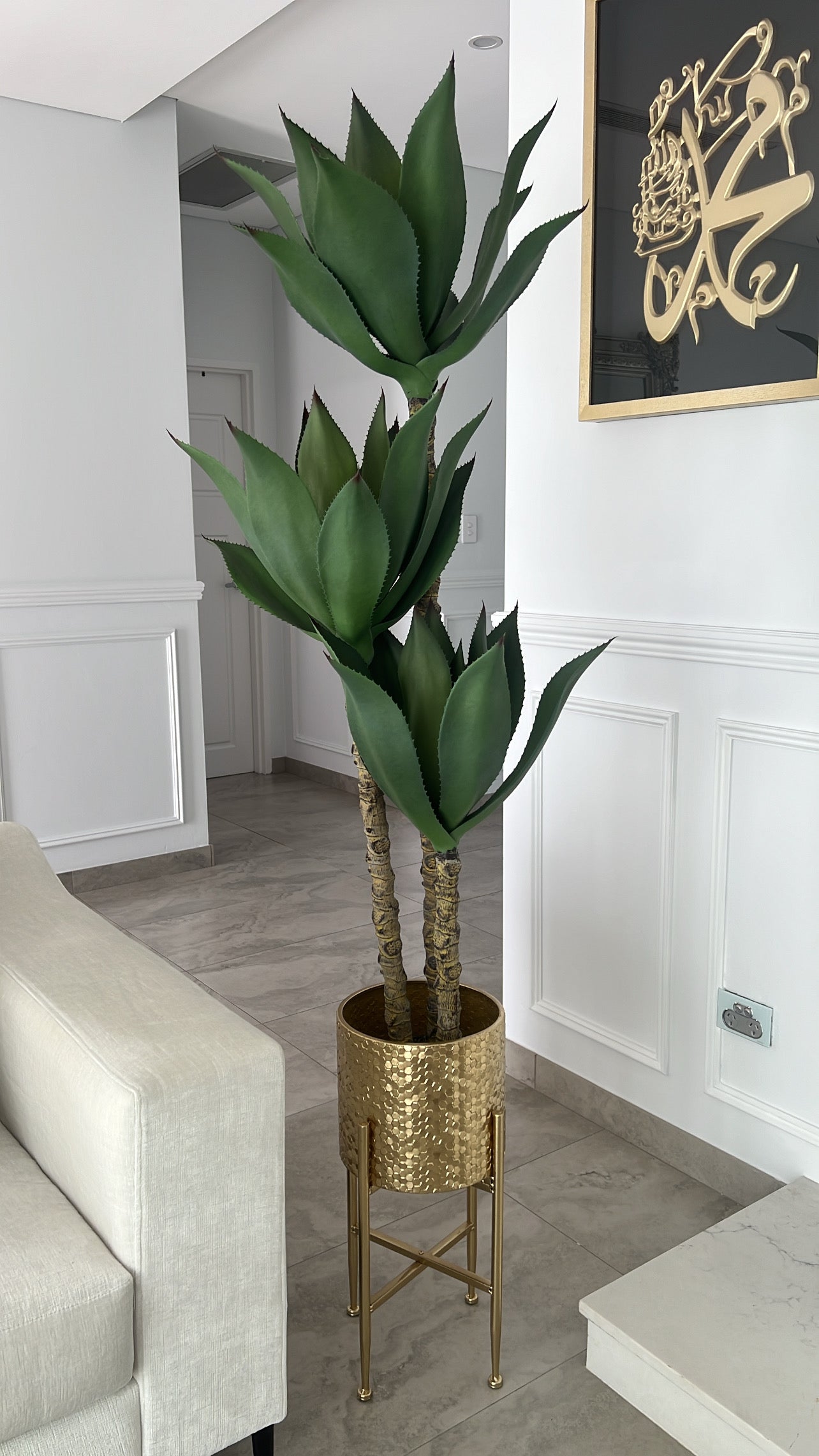Agave succulent green artificial plant tree - Luscious Homewares