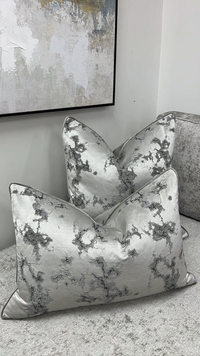 Belmond silver cushion - Luscious Homewares