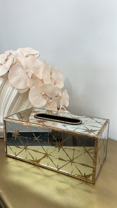 Starlight mirrored Tissue Box