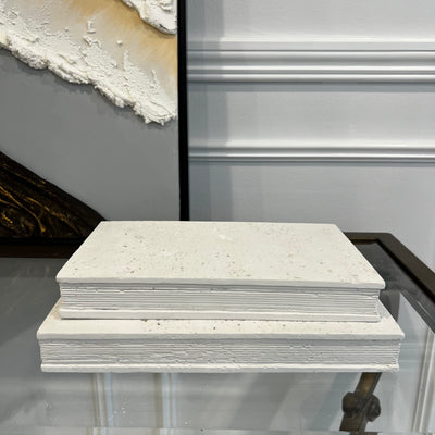 Stone Book set 2 piece - Luscious Homewares