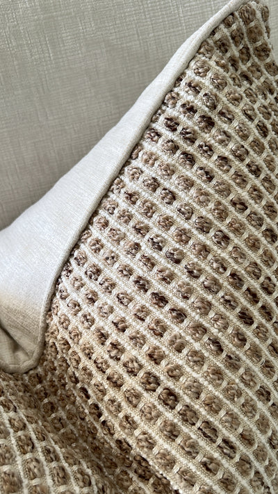 Boucle noughat cushion - Luscious Homewares