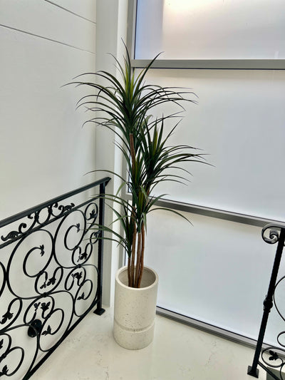 Yukka Artificial plant / pebble pot - Luscious Homewares