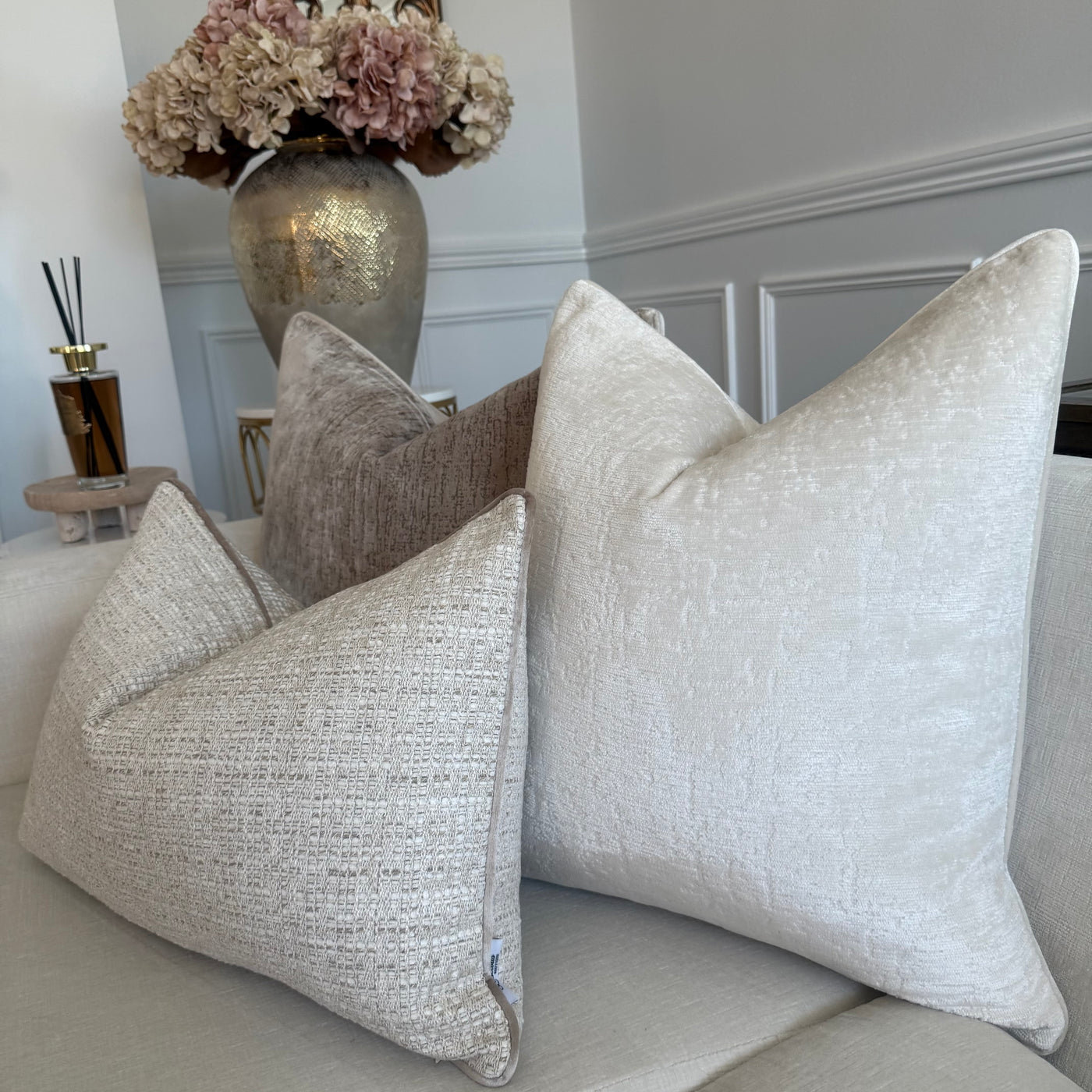 Rena ivory cushion - Luscious Homewares