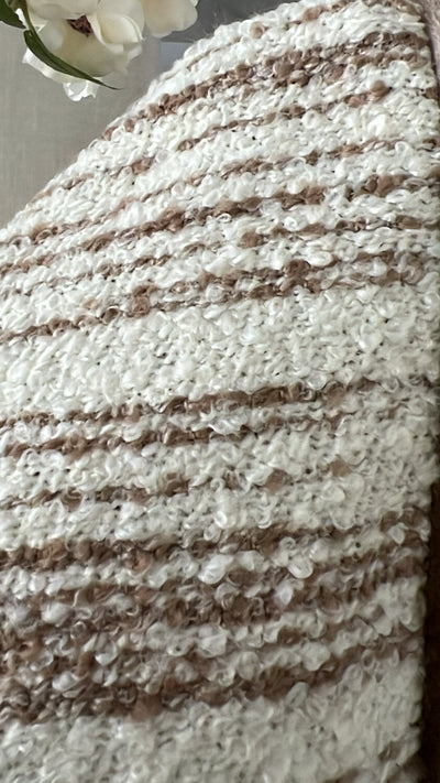 Nutmeg boucle cushion - Luscious Homewares