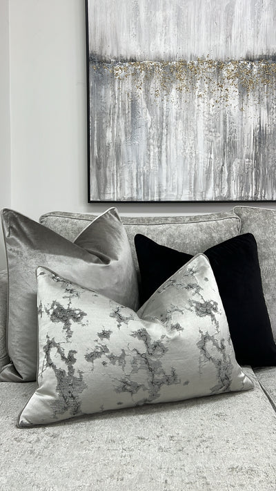 Belmond silver cushion - Luscious Homewares