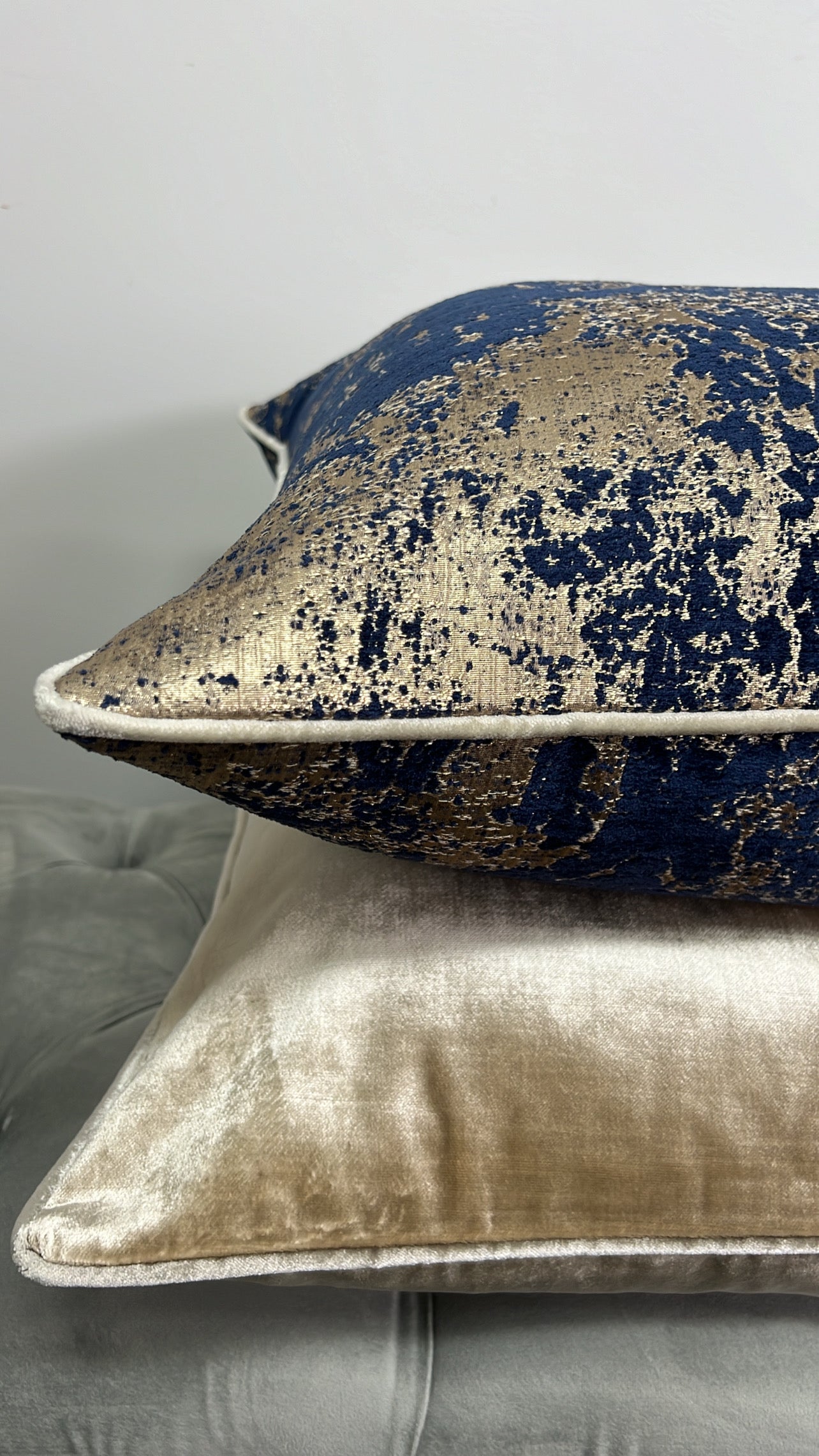 Royalty Navy Gold cushion