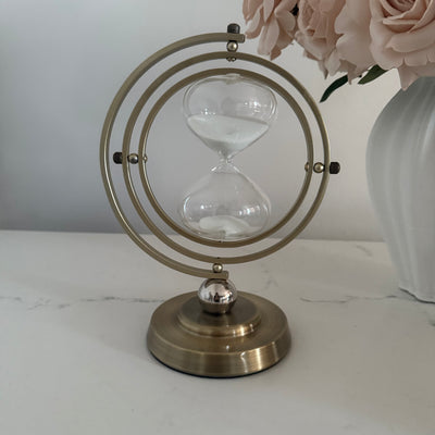 Nordic round Hour glass 15 min - Luscious Homewares
