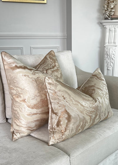 Caramel swirl cushion - Luscious Homewares