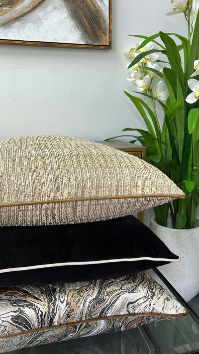 Merino neutral tweed cushion