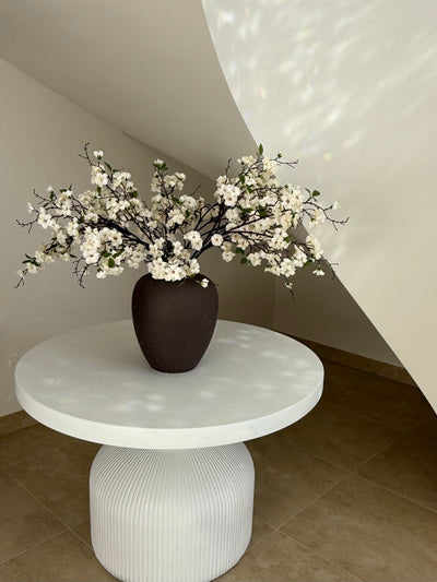 Kalena brown hand made ceramic vase - Luscious Homewares