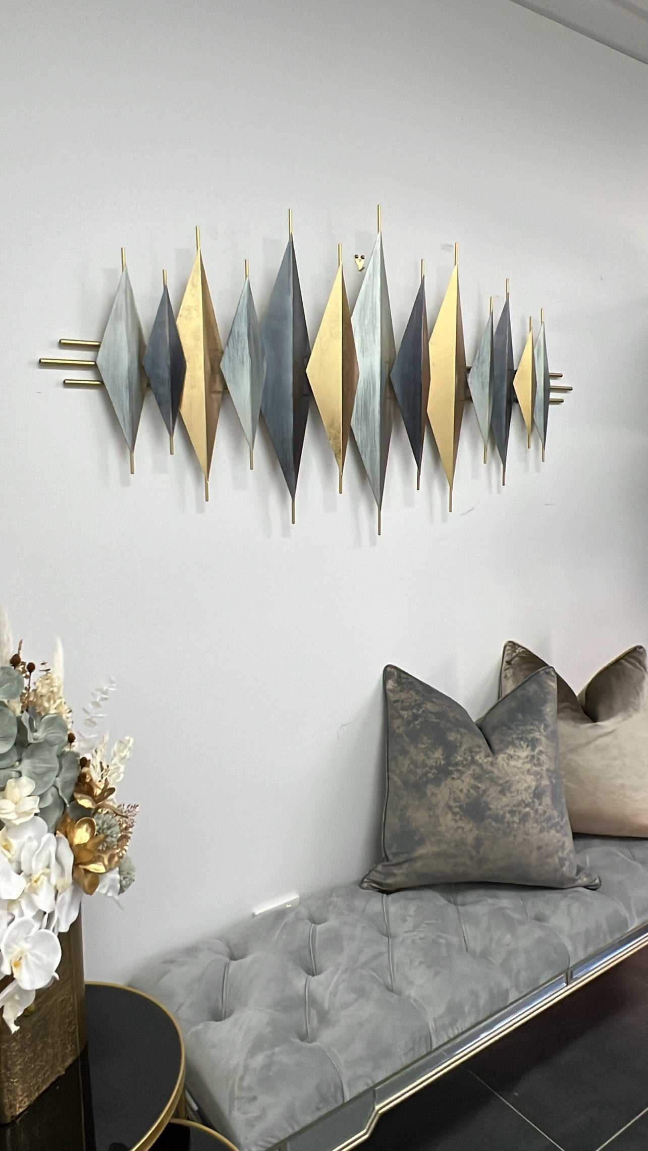 3D metal wall hanging sculpture