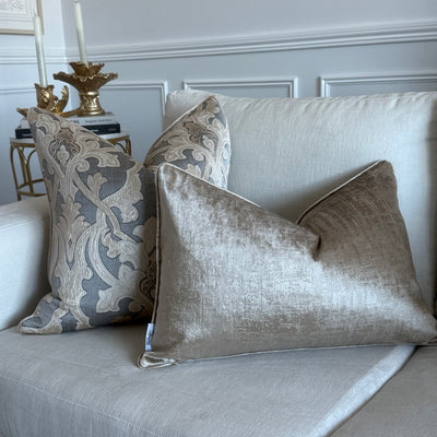 Alia gold smoked cushion