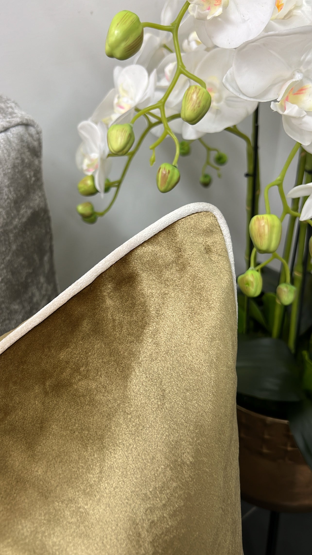 Luxury brushed gold cushion - Luscious Homewares