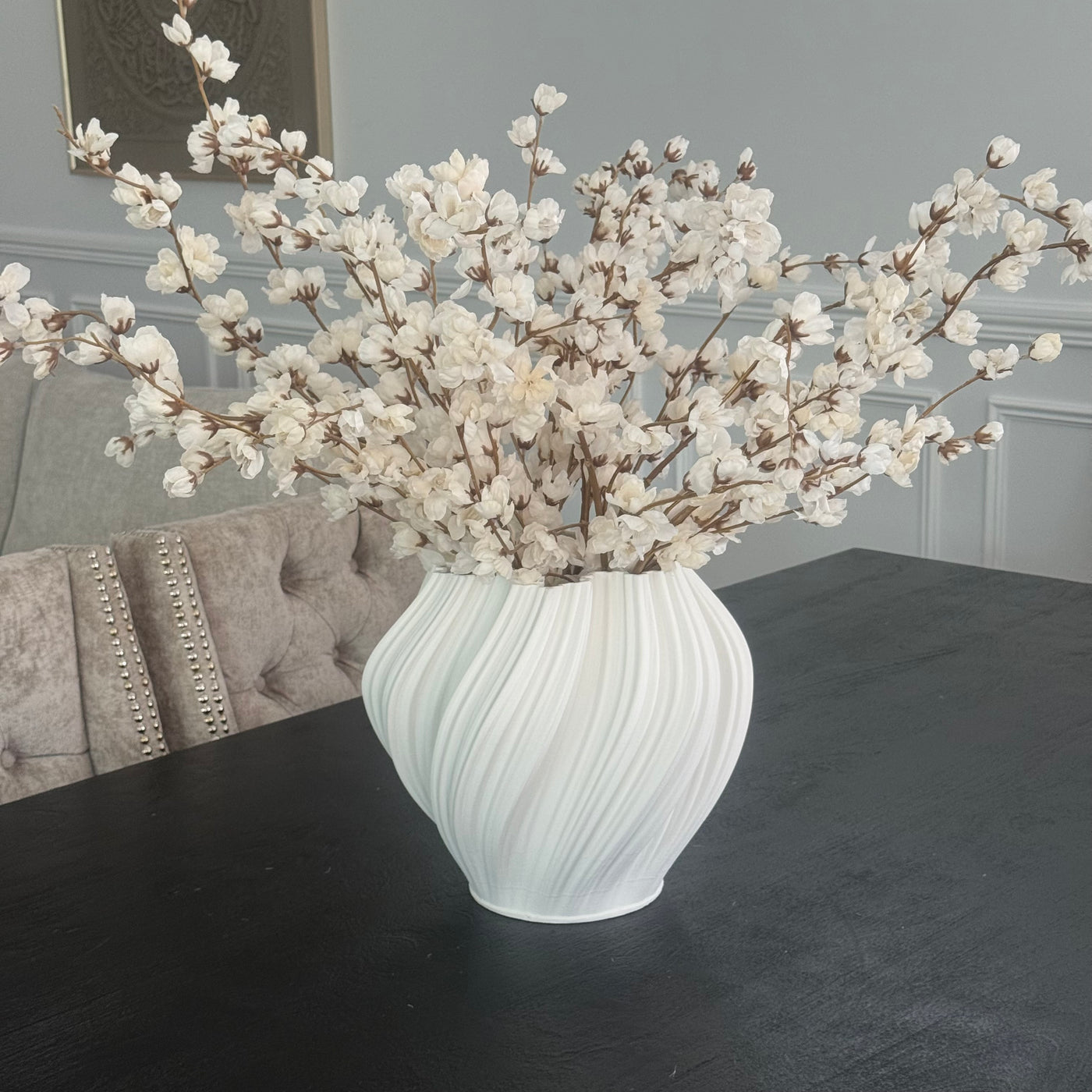 Cream Cherry blossom 110 cm stem - Luscious Homewares