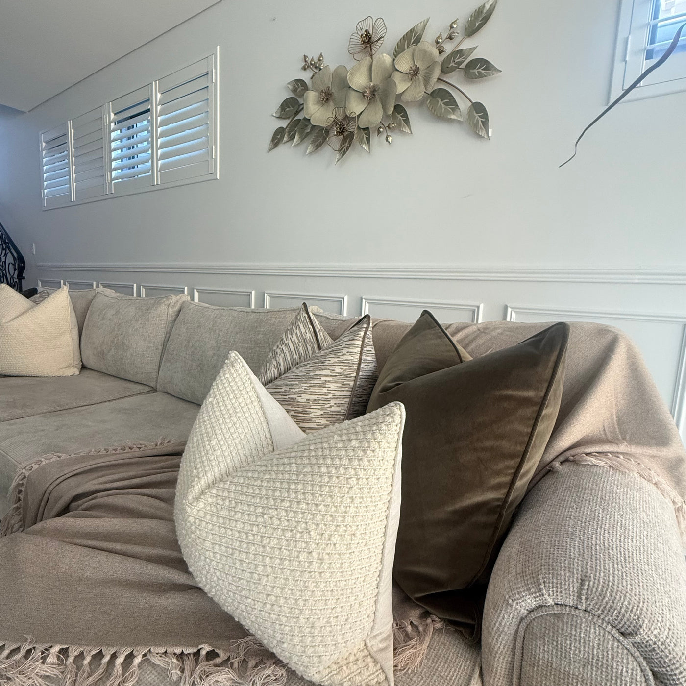 Ansar metal wall art - Luscious Homewares