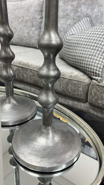 Nova grey candle stand - Luscious Homewares