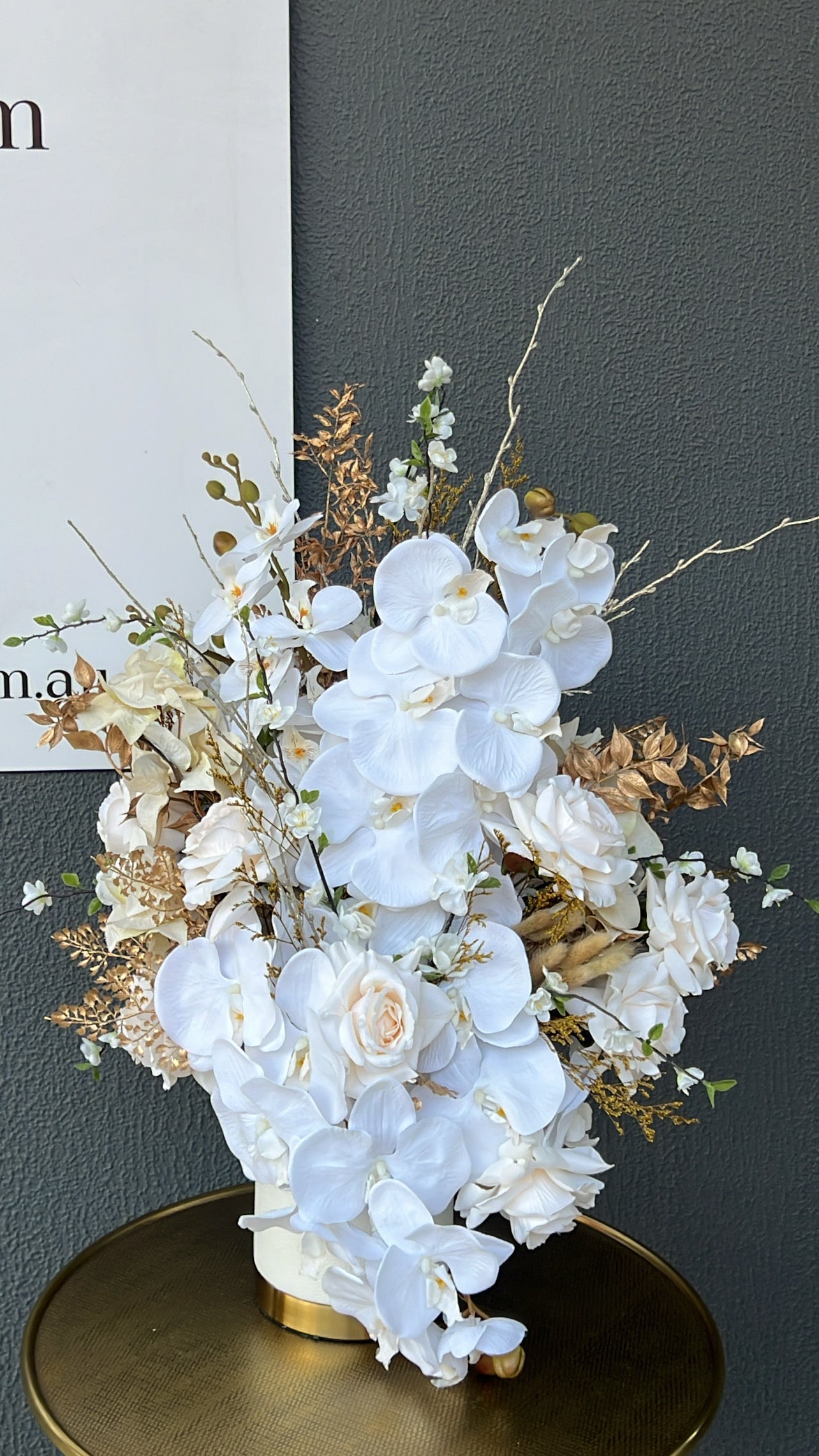 White spirit floral arrangement