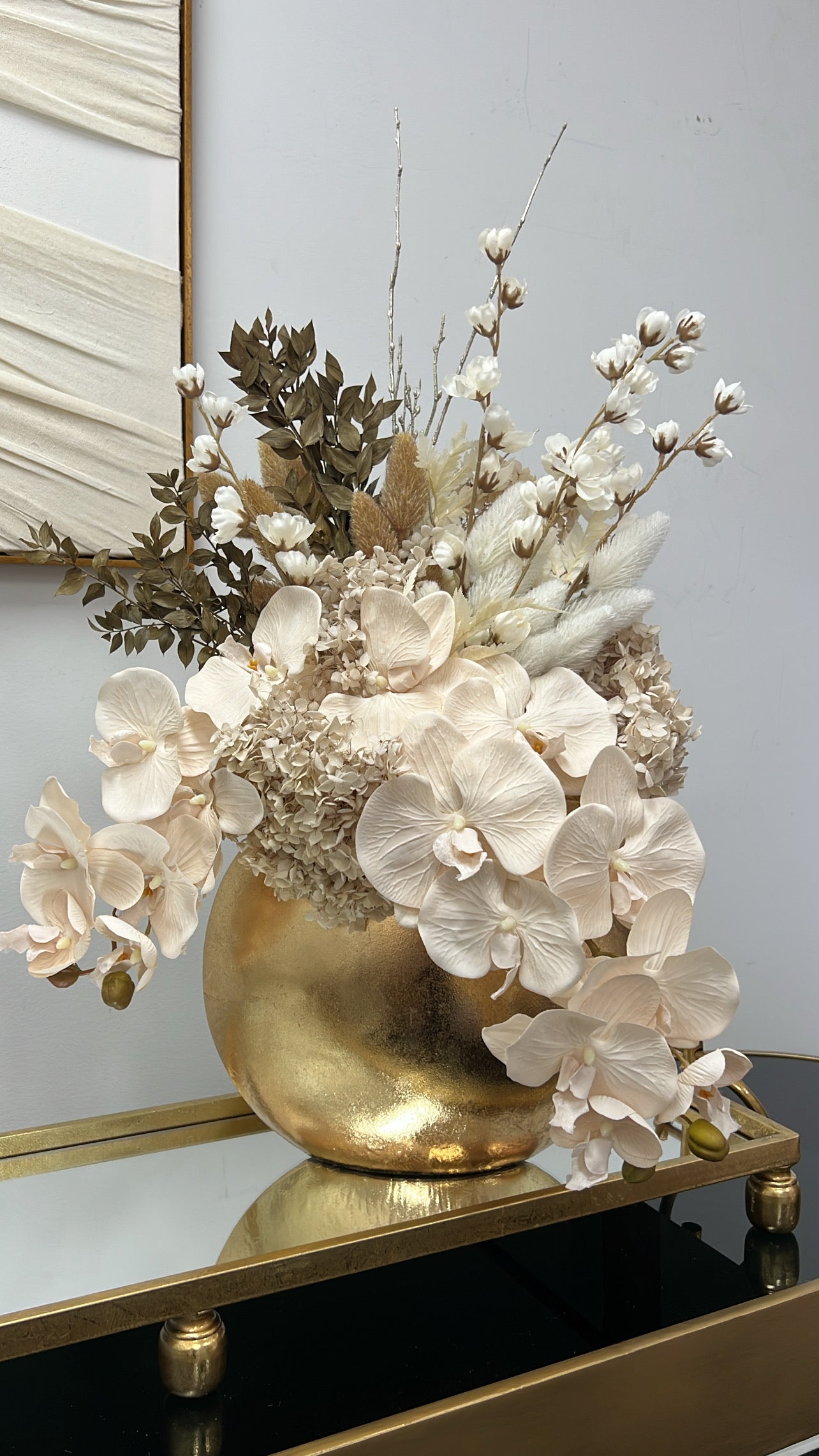 Honeycomb everlasting floral arrangement - Luscious Homewares