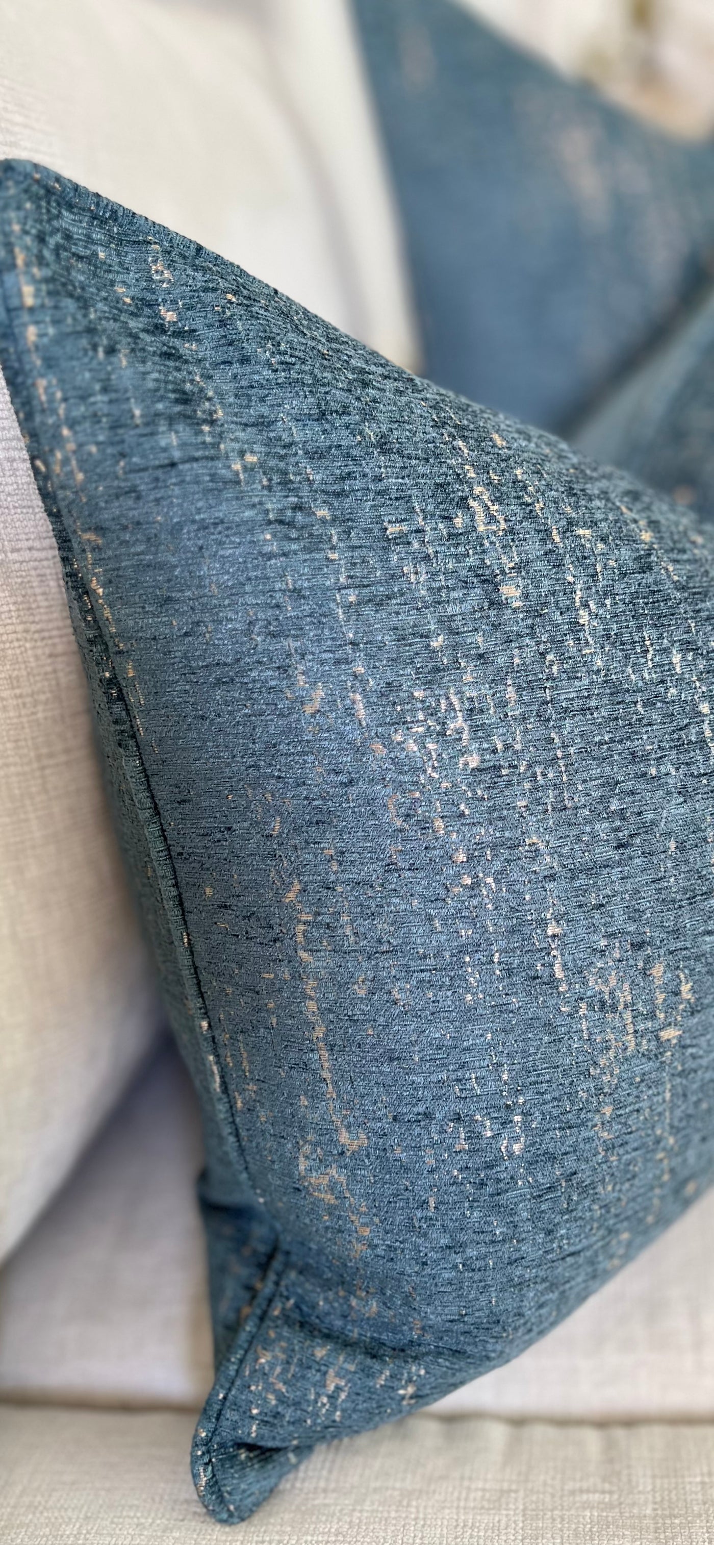 Allure teal & nude Cushion - Luscious Homewares