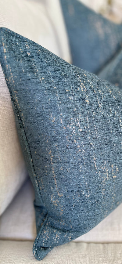 Allure teal & nude Cushion - Luscious Homewares