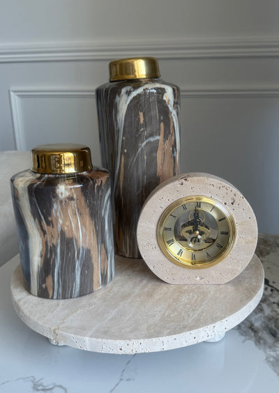 Swirl stone cylinder jars