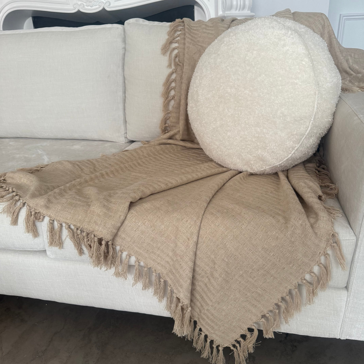 Caramel Throw - Luscious Homewares