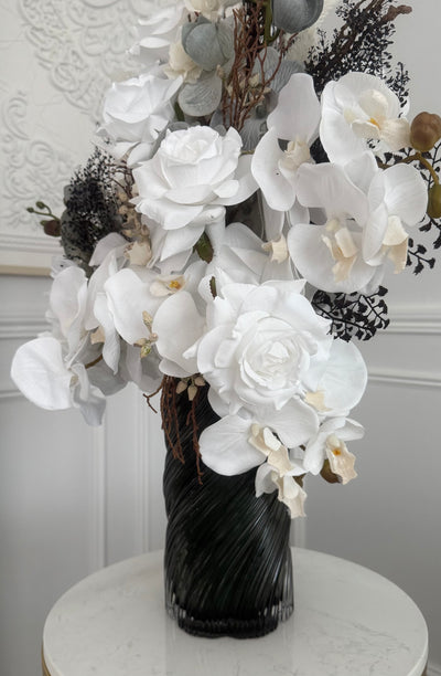 Silver blooms Floral Arrangement
