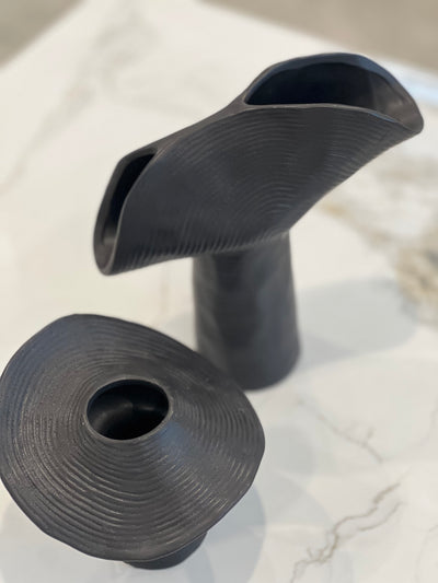 Clover black vase - Luscious Homewares