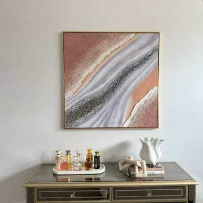 Terracotta wall art gold frame - Luscious Homewares