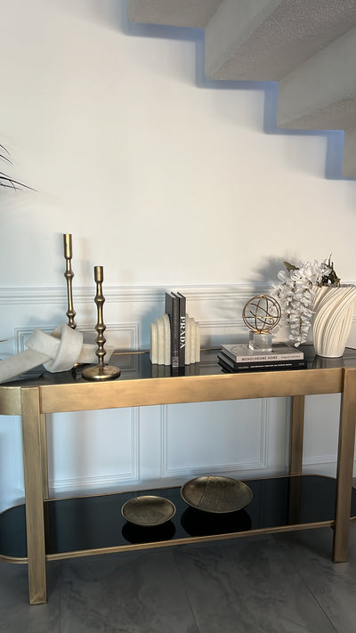 Marble effect Bookends
