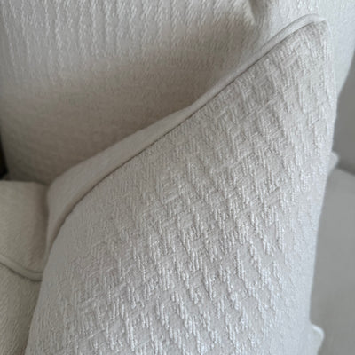 Bianca off white cushion - Luscious Homewares