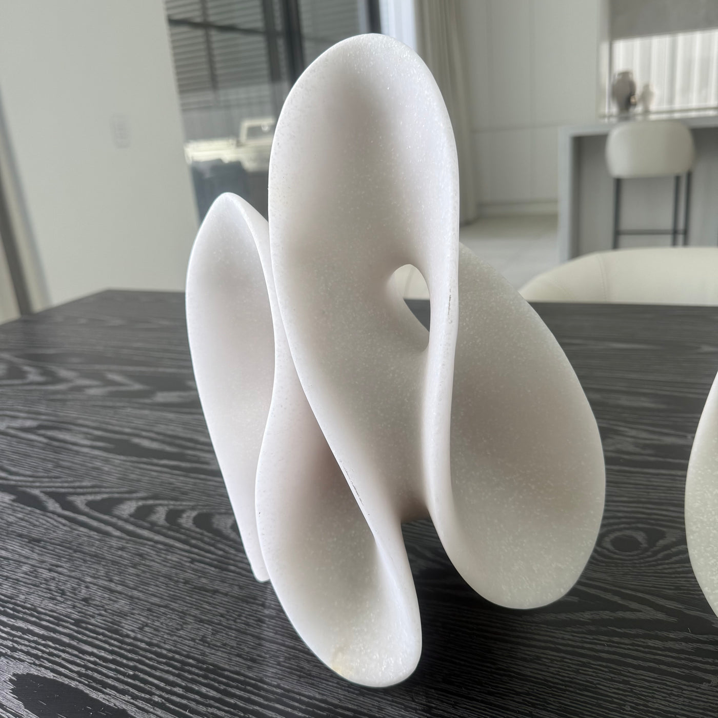 Wave white sculpture - Luscious Homewares