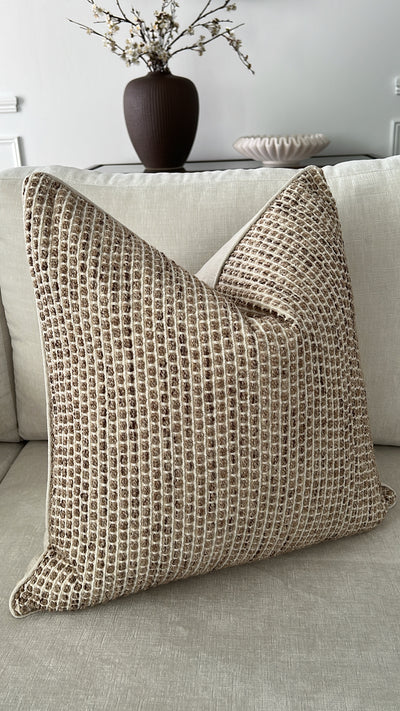 Boucle noughat cushion - Luscious Homewares