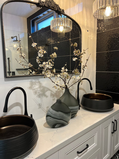 Mirage blown glass vase - Luscious Homewares