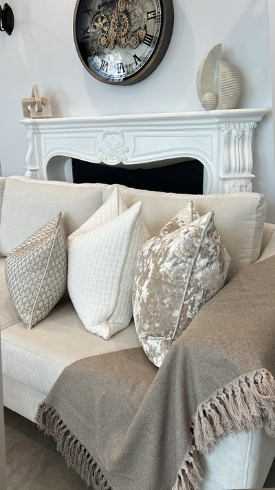 Limited edition Majestical velvet textured cushion - Luscious Homewares