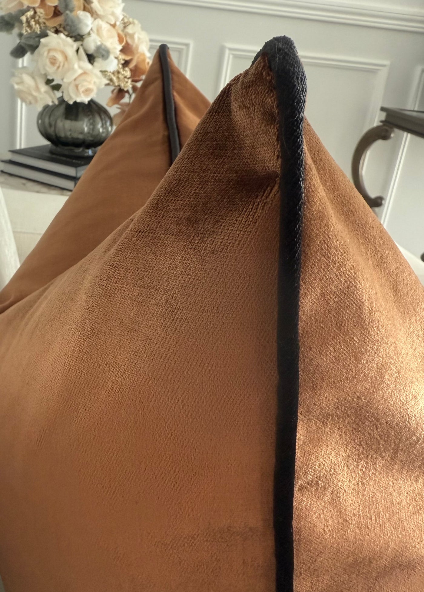 Royal luxe caramel cushion - Luscious Homewares