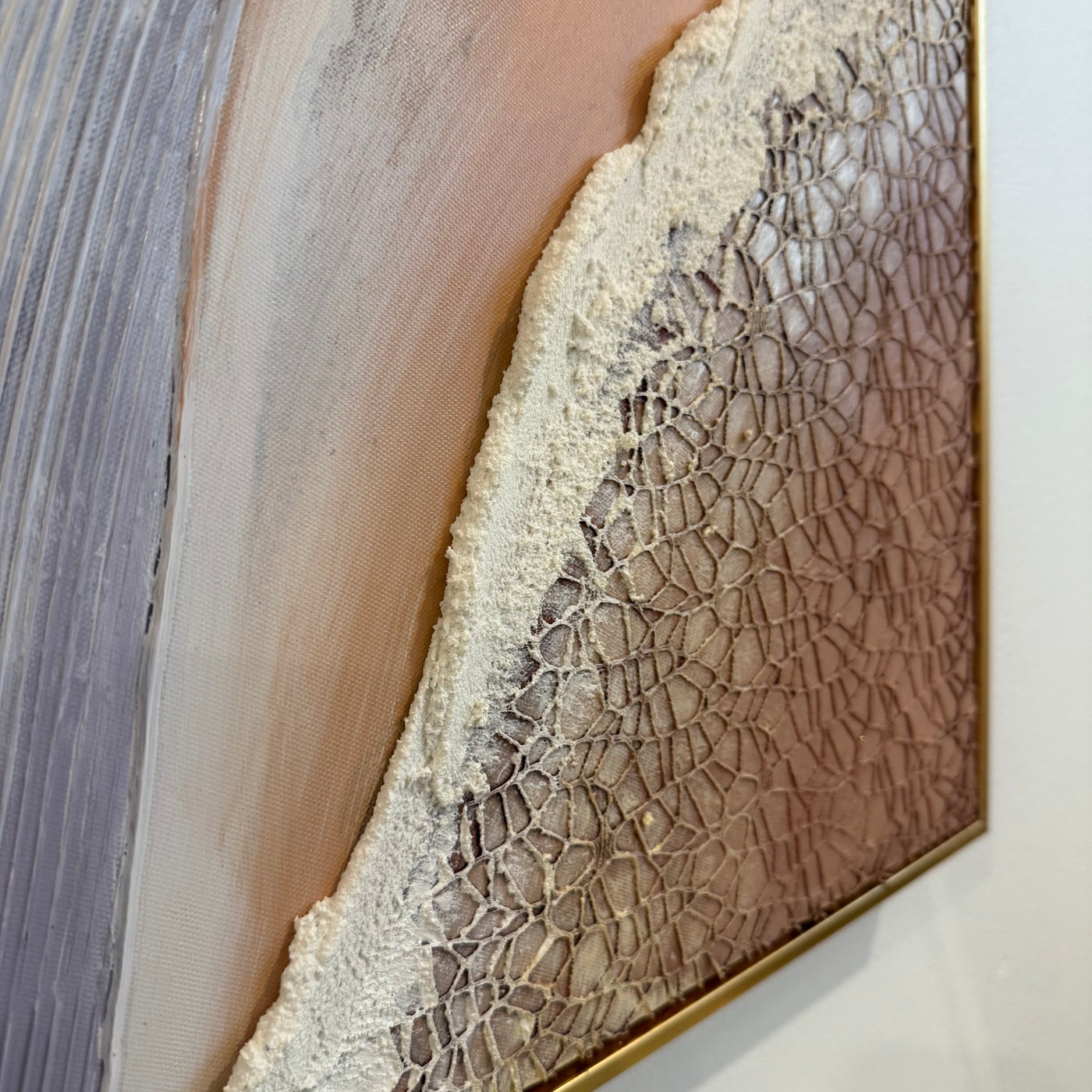 Terracotta wall art gold frame - Luscious Homewares