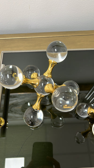 Molecular crystal ball ornament