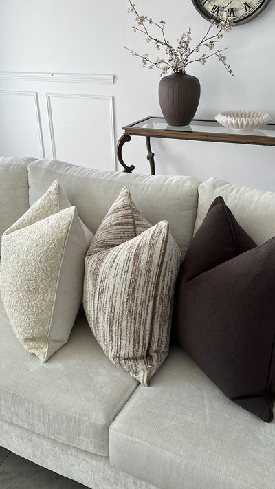 Millard Expresso cushion - Luscious Homewares