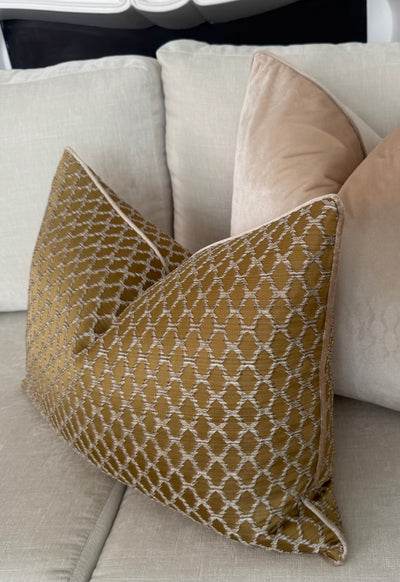 Milana gold cushion - Luscious Homewares