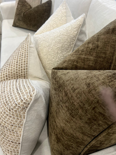 Elaha olive cushion - Luscious Homewares