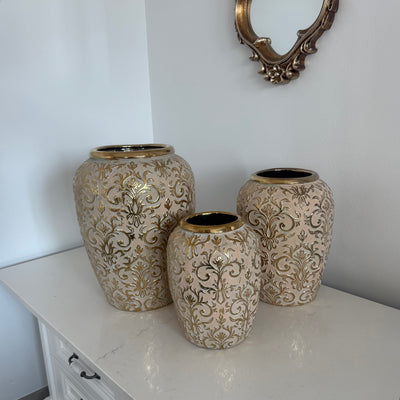 Luxe Fleur gold vase - Luscious Homewares