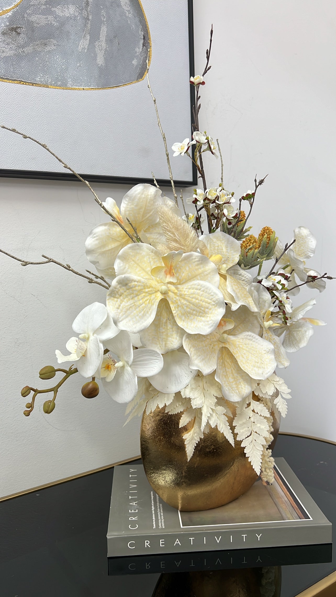 Lightening bloom floral arrangement - Luscious Homewares