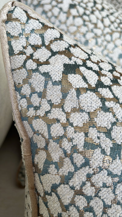 Balmain teal cushion - Luscious Homewares