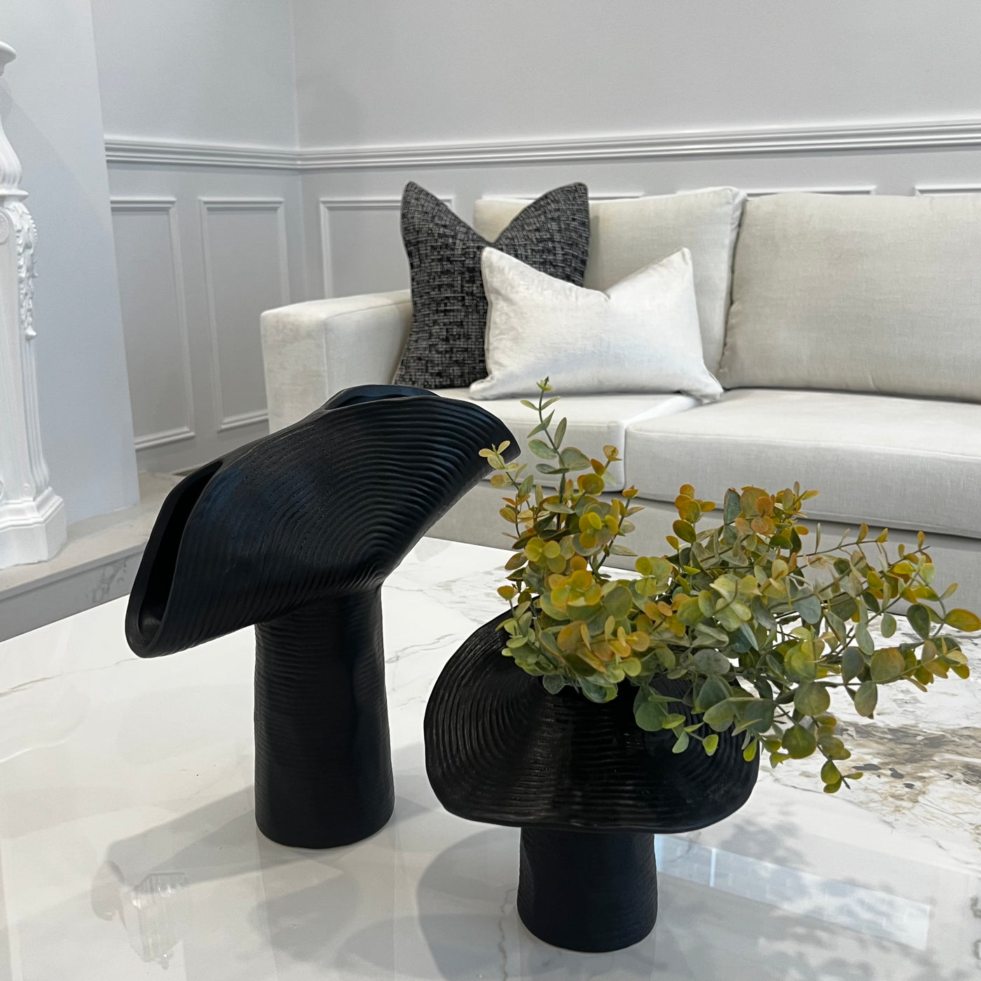 Clover black vase - Luscious Homewares